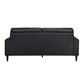 Nash Black Top-Grain Leather Sofa – 76" Cushion-Back Loveseat Sofa – view 8