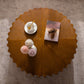 Nash Walnut Brown Solid Wood & MDF Coffee Table – 30.31" Round Coffee Table – view 3