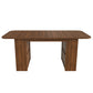 Nash Walnut Mid-Century Dining Table – 70.87" Storage Table