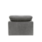 Naveen gray linen modular sectional sofa with ottoman