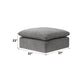 Naveen Gray Linen Modular Sectional Sofa with Ottoman – view 2
