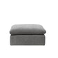 Naveen gray linen modular sectional sofa with ottoman