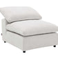 Naveen Ivory Linen Modular Cloud Sectional – Contemporary Deep Seating Sofa (3 Sizes) in cream upholstery.