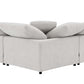 Naveen Ivory Linen Modular Cloud Sectional – Contemporary Deep Seating Sofa (3 Sizes) in a stylish modular design.