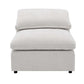 Naveen Ivory Linen Modular Cloud Sectional – Contemporary Deep Seating Sofa (3 Sizes) - Modular chaise lounge.