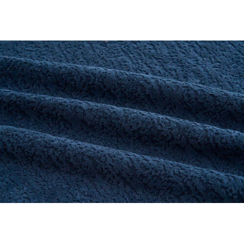 Curved Compression Foam Sectional Sofa – 110” Modular Chenille Couch (Sleeper Style) soft chenille upholstery close-up.