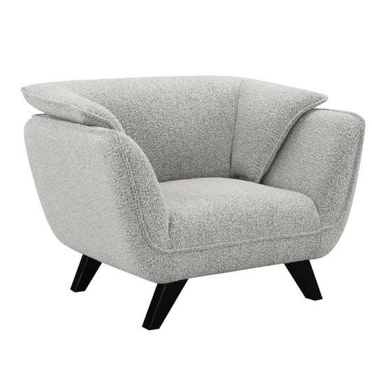 Nayeli Light Gray Boucle Accent Chair – 47"W Accent Chair