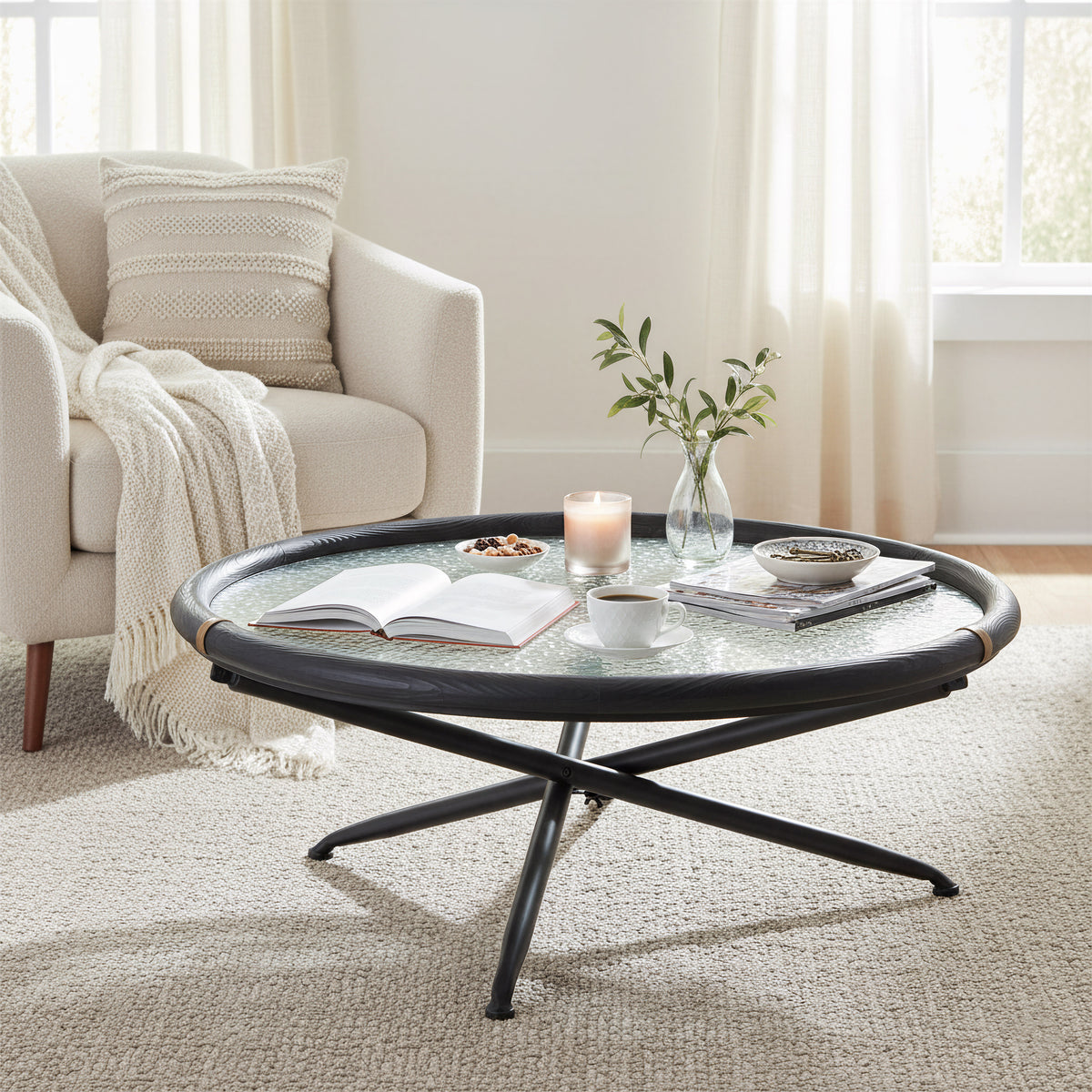 Aneis Black Coffee Table