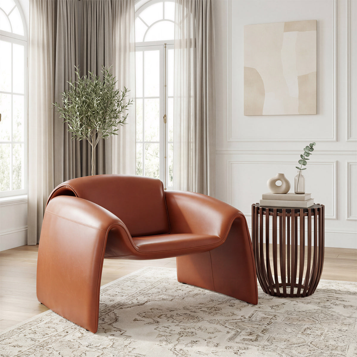 Kafig Bronze Side Table