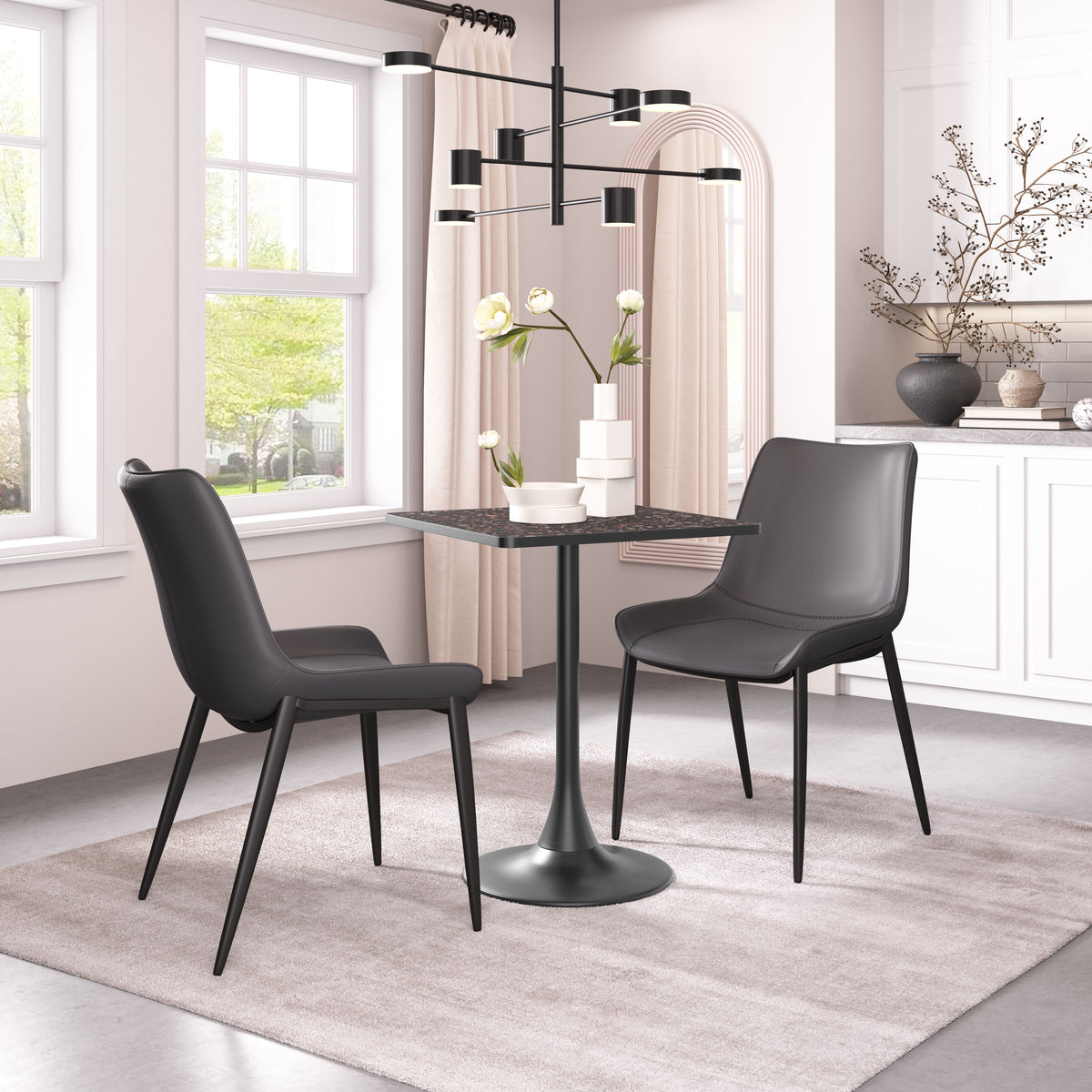 Magnus Dining Chair (Set of 2) in Black