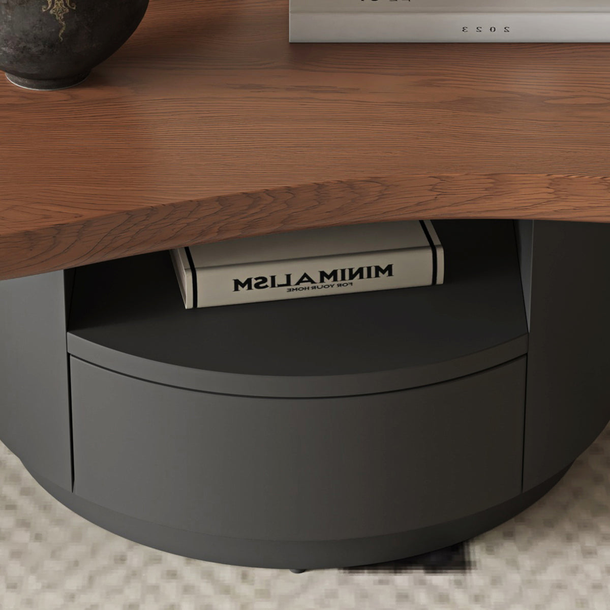 Nolwenn Dark Walnut Solid Wood & MDF Coffee Table – view 17