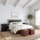 Netz Black & Walnut Queen Bed