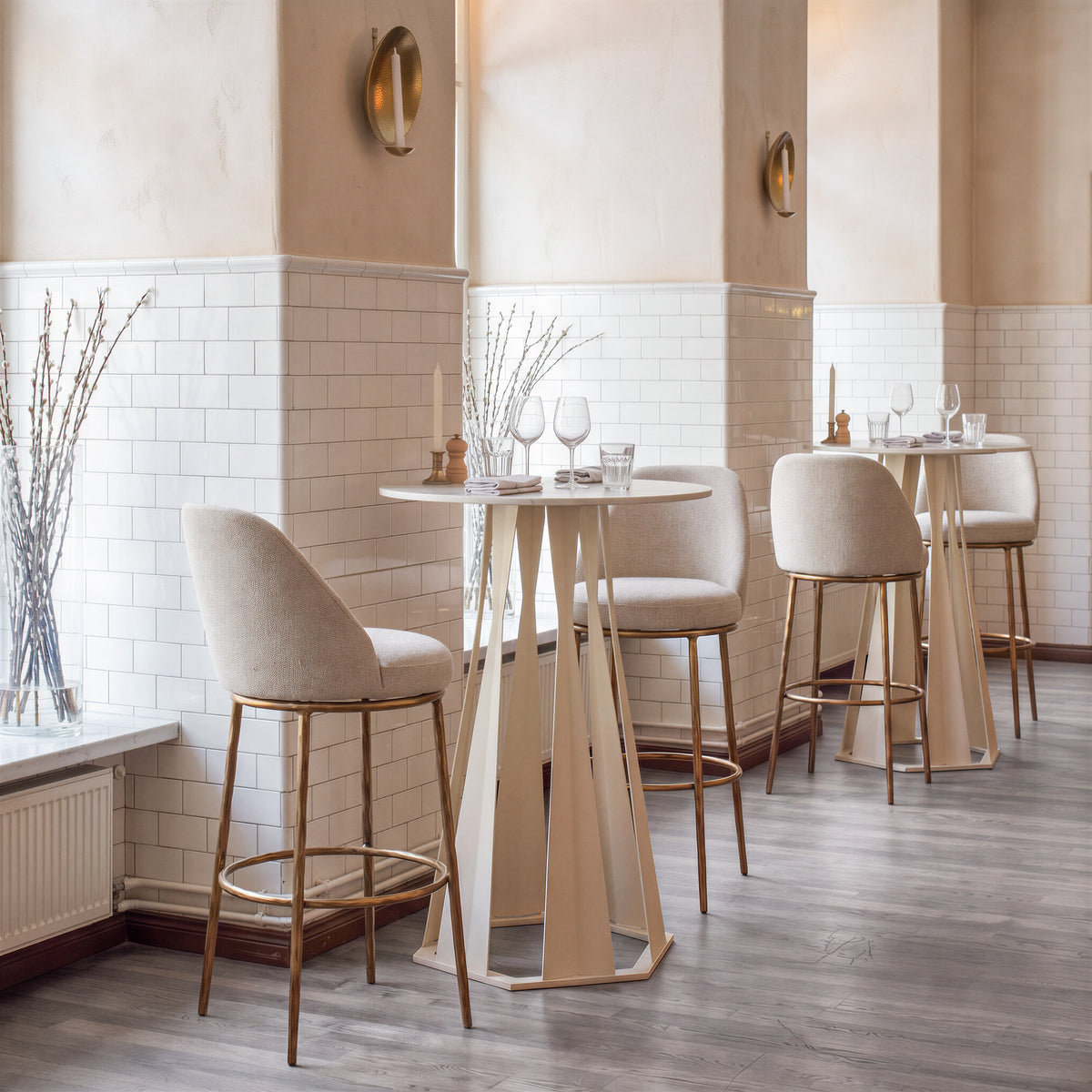 Axis White Bar Table