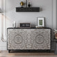 Odalys Carved Mandala Sideboard – 60" Boho Farmhouse Buffet Cabinet – view 4