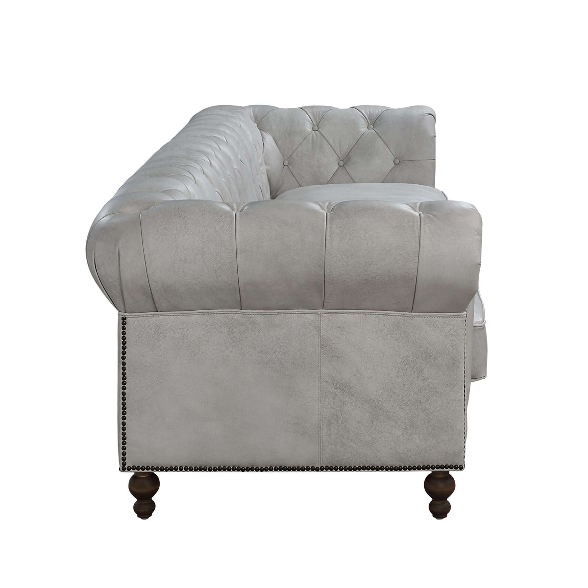 Ofer Vintage Top-Grain Leather Sofa