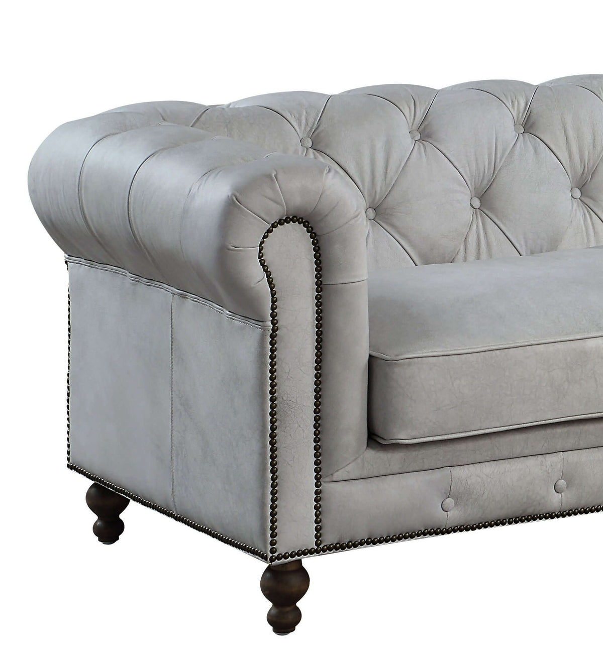 Ofer Vintage Top-Grain Leather Sofa