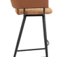 Juno Brown Barstool (Set of 2)