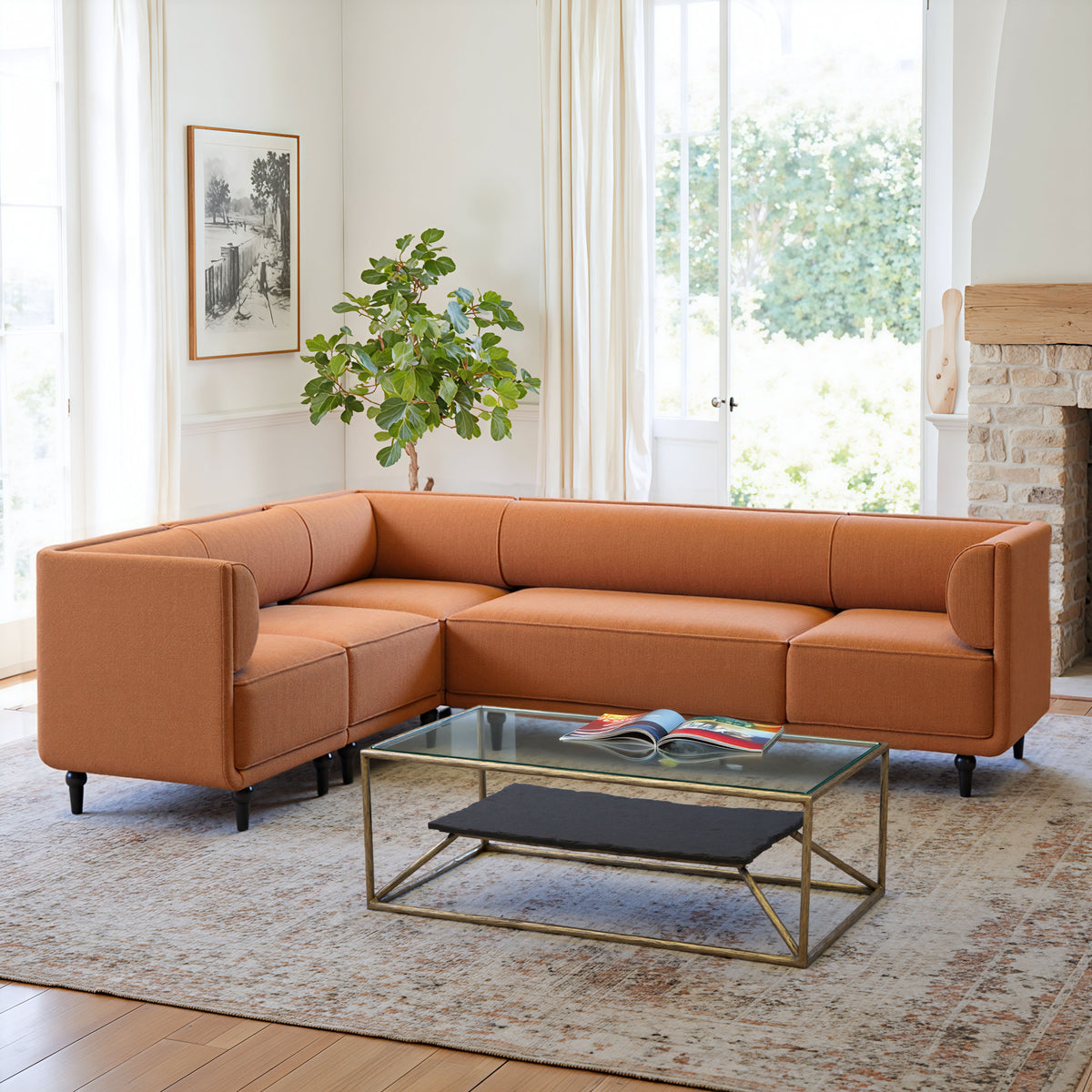 Malben Brown Loveseat