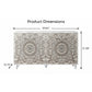 Oleander Boho Mandala Sideboard – 60" 4-Door White Farmhouse Credenza – view 18