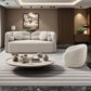 Oleander Boucle Japandi Loveseat & Swivel Chair Set – 69" 2-Piece Living Room Set – view 10