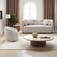 Oleander Boucle Japandi Loveseat & Swivel Chair Set – 69" 2-Piece Living Room Set – view 4