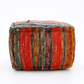 Oleander Chindi Pouf Ottoman – 20" Handmade Boho Floor Cushion – view 4