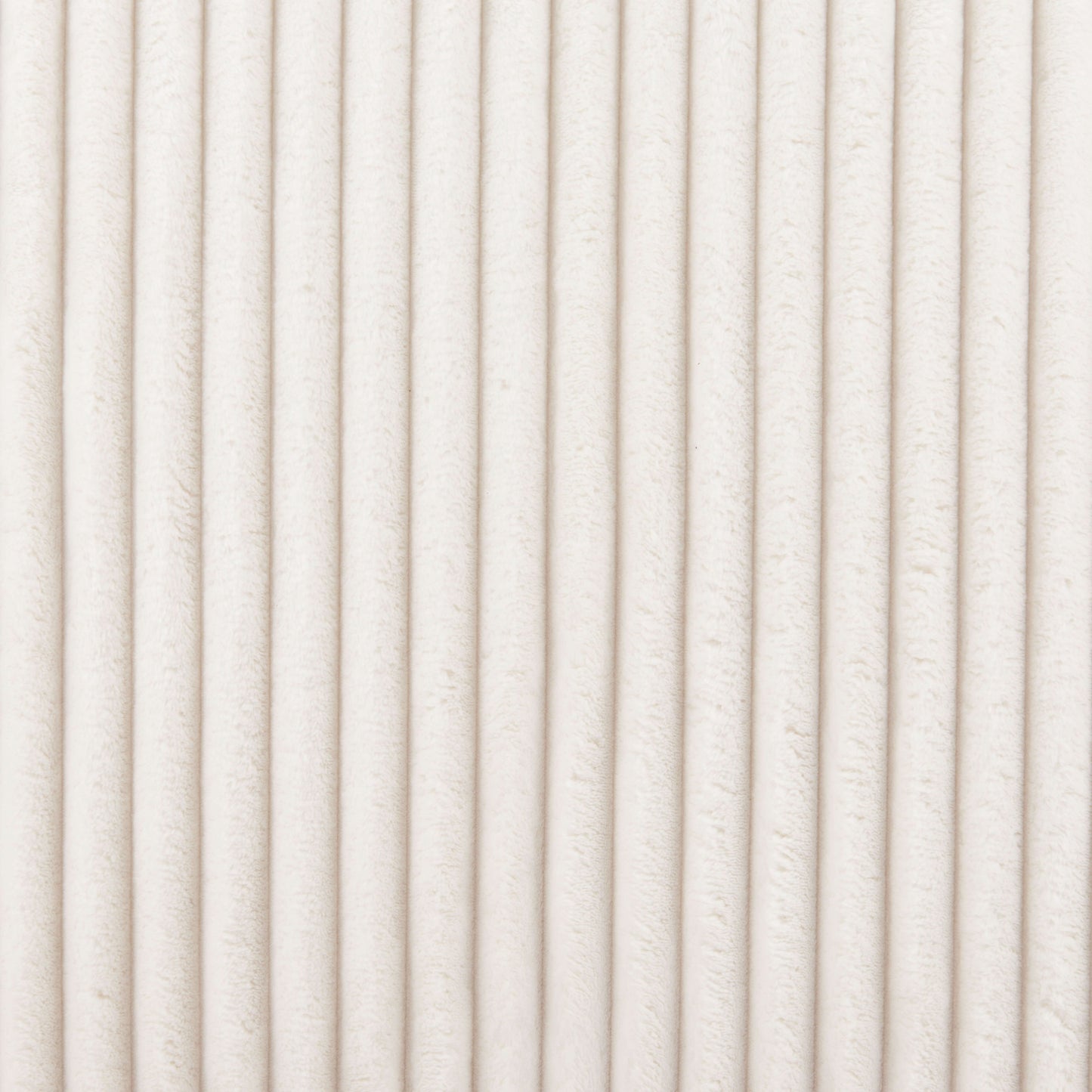 Opam White Corduroy Accent Chair – Modern Sculptural Lounge Chair soft corduroy texture close-up for plush comfort.