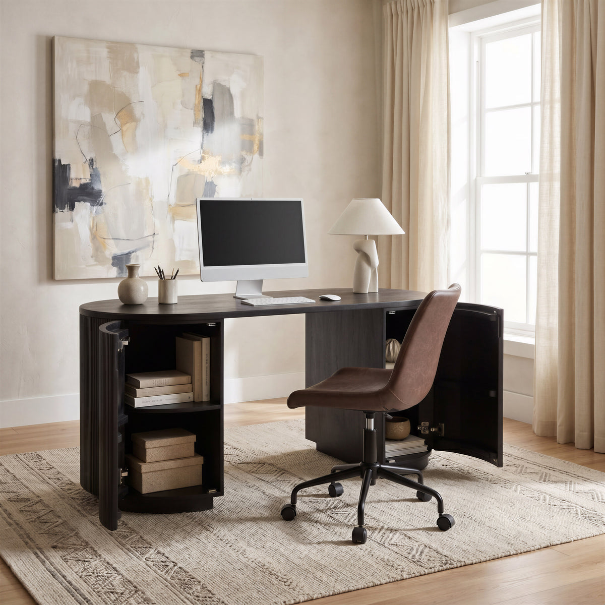 Byron Office Chair in Brown
