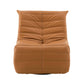 Orange PU Leather Swivel Glider Recliner – Modern Reclining Chair with 360° Swivel & Smooth Glide