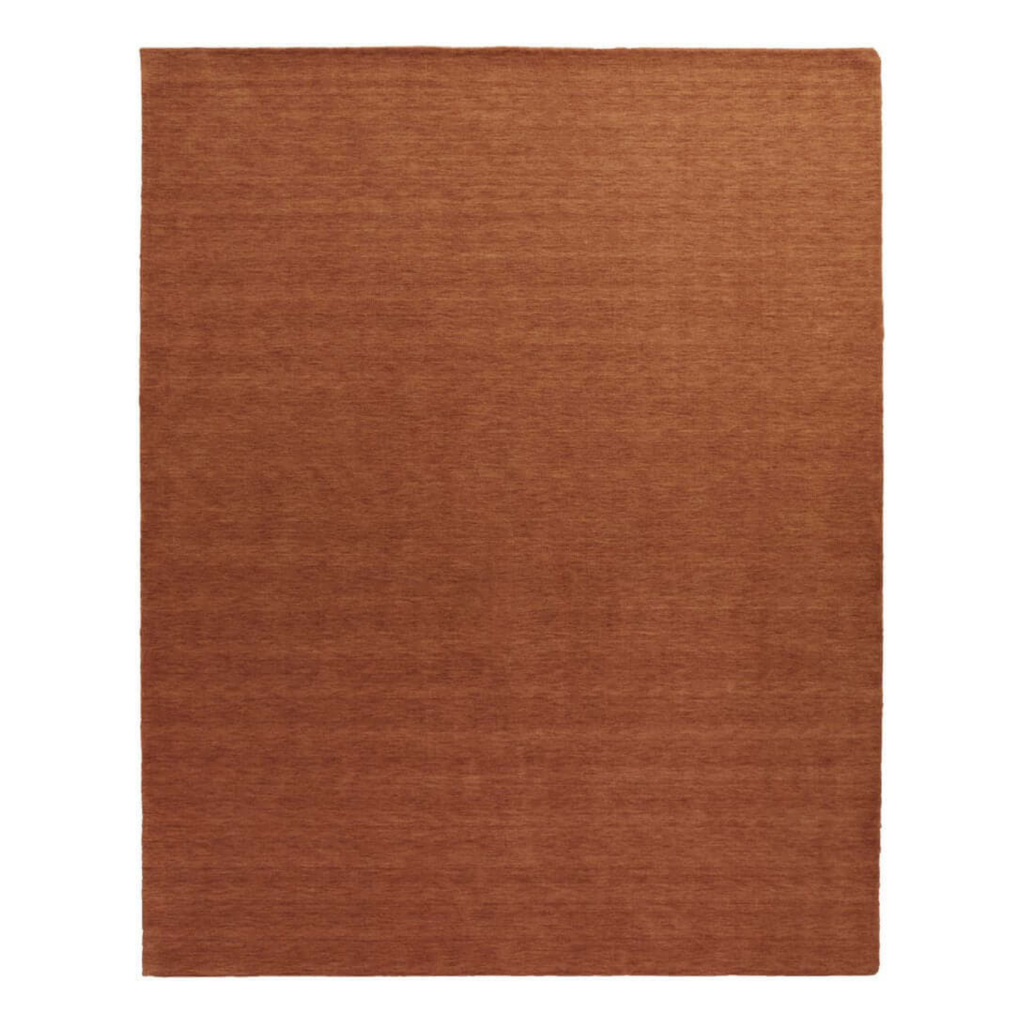 Orange Wool Hand Woven Area Rug | 9' x 13'