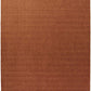 Orange Wool Hand Woven Area Rug | 9' x 13' in a warm, textured design, perfect for enhancing any living space.