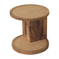 Osiris Brown Solid Wood End Table – 17.72" Round End Table – view 6