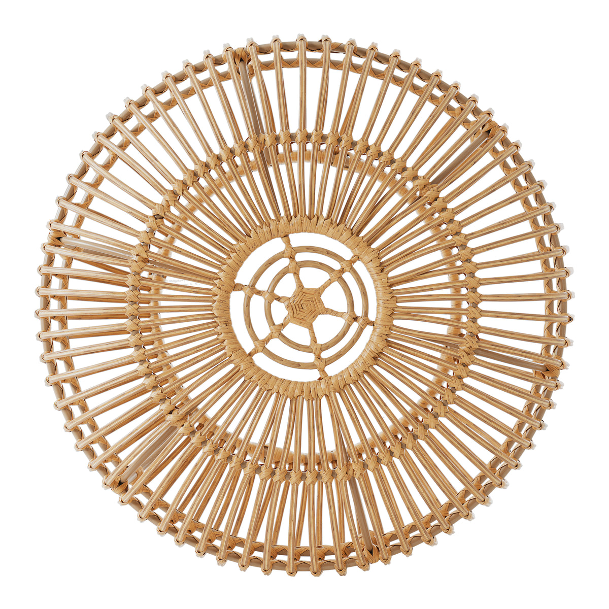 Ottawa Faux Rattan Weave Round Coffee Table – 29.5" Handcrafted Indoor-Outdoor Accent Table – view 7