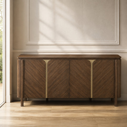 Ouida Brown and Gold Server – view 2