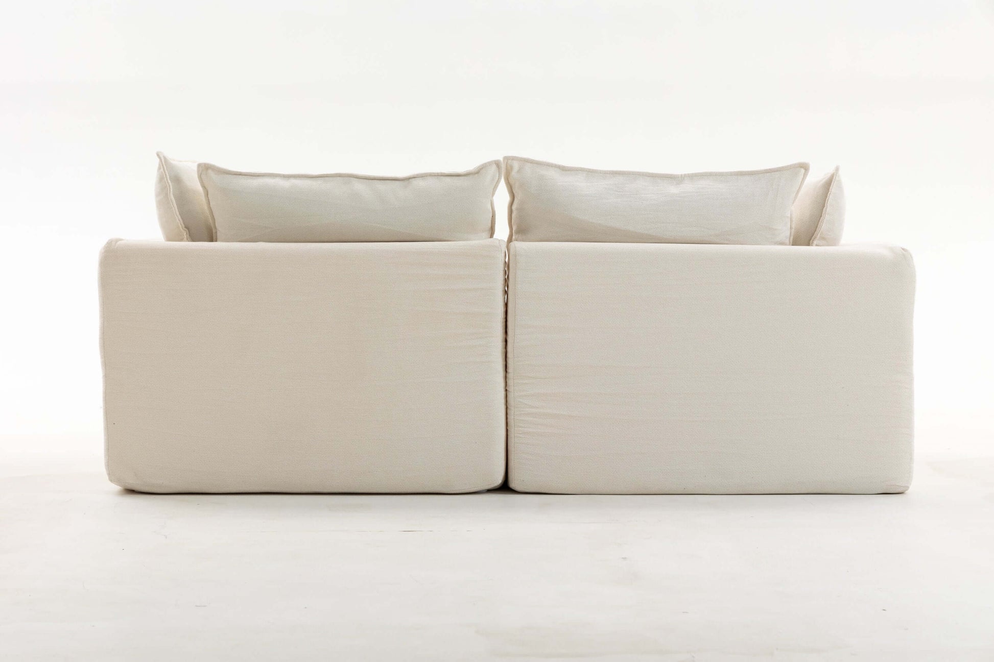Oversized Cloud Couch Modular Loveseat 74.8"  | Deep Seat Velvet 2-Seater Sofa with plush cushions and soft upholstery.