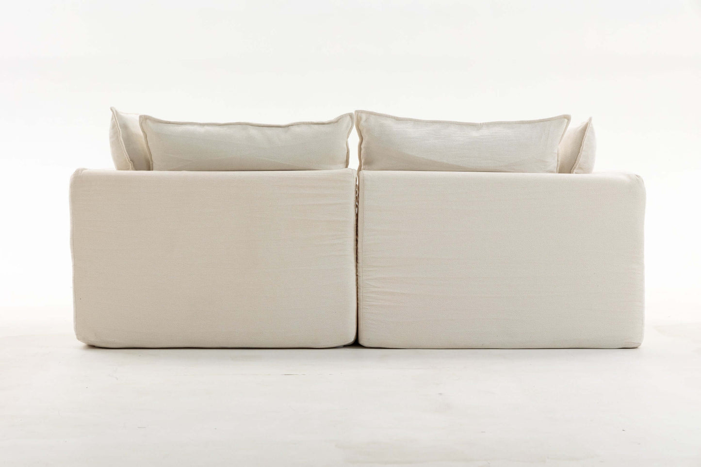 Oversized Cloud Couch Modular Loveseat 74.8"  | Deep Seat Velvet 2-Seater Sofa with plush cushions and soft upholstery.