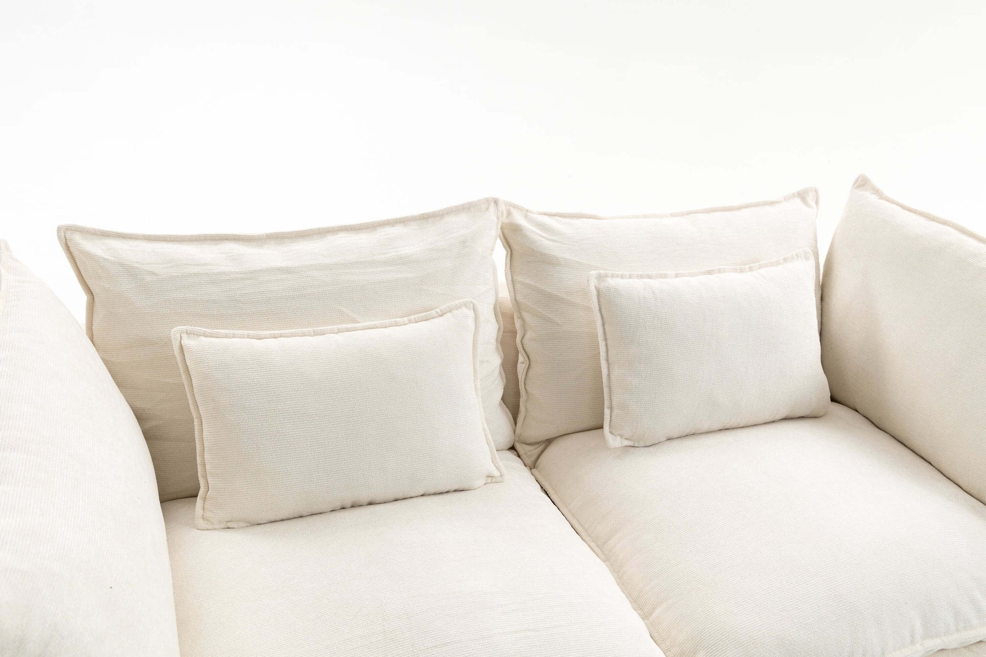 Oversized Cloud Couch Modular Loveseat 74.8"  | Deep Seat Velvet 2-Seater Sofa with soft cushions and pillows.