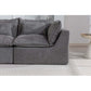 Oversized Cloud Couch Modular Loveseat 74.8" | Deep Seat Velvet 2-Seater Sofa with plush cushions and cozy fabric.