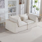 Oversized Cloud Couch Modular Loveseat 74.8" | Deep Seat Velvet 2-Seater Sofa in a stylish living room setting.