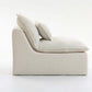 Oversized Cloud Couch Modular Loveseat 74.8" | Deep Seat Velvet 2-Seater Sofa, side view with soft cushions.