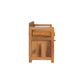 Oxford Mango Wood 2-Drawer Storage Bench – 39.5" Leather-Top Entryway Bench – view 10