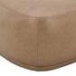 Pebble Rounded Triangle Cocktail Ottoman – 44" Tuscan Tan Top-Grain Leather – view 3