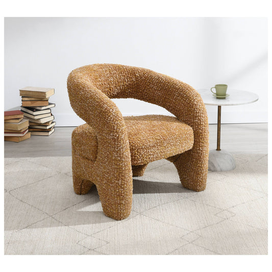 Pelia Orange Fabric Accent Chair – 30"W Accent Chair – view 2