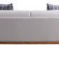Pelton Fabric & Walnut Finish Loveseat w/ 2 Toss Pillows – 71" Loveseat – view 3