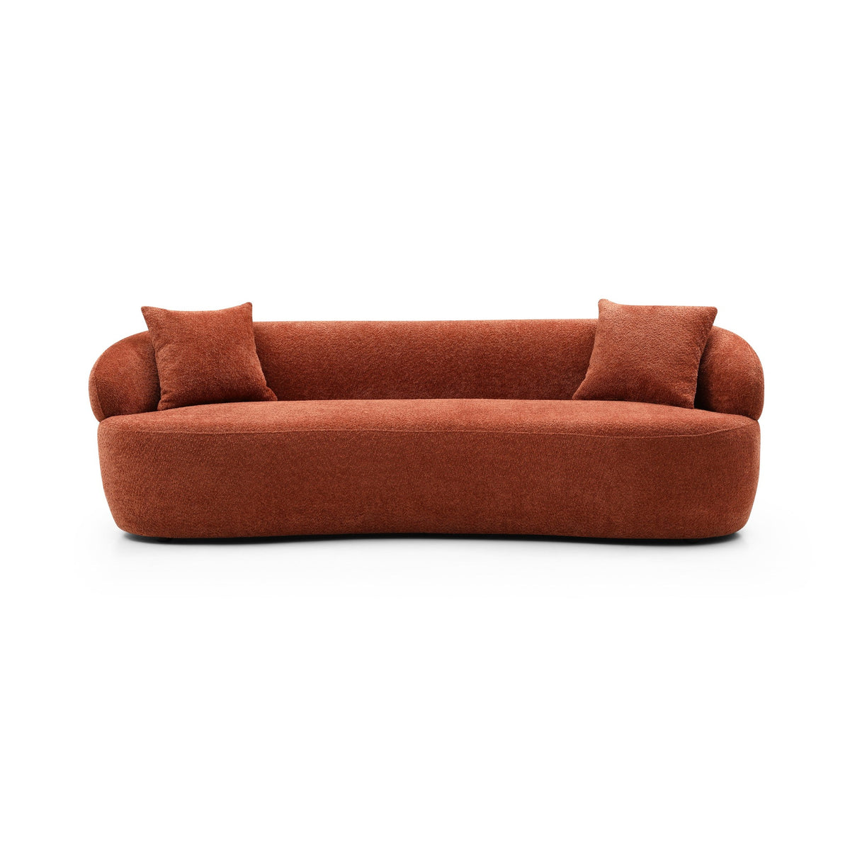 Percival Orange Boucle Sofa – 86.6" Sofa
