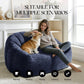 Percy Faux Fur Bear Paw Bean Bag Chair – 55" Oversized Plush Chair – view 3