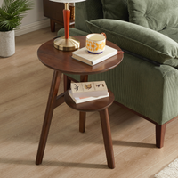 Percy Walnut Solid Wood End Table – 16.5