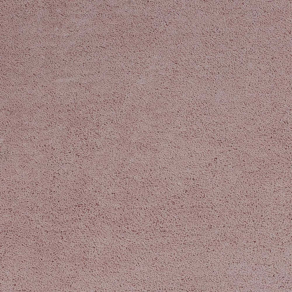 Pink Shag Hand Woven Area Rug | 9' x 13' soft texture surface in a delicate pink hue.