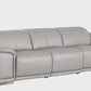 107" Top Grain Leather Power Reclining Sofa with USB Charging | Modern 3-Seat Recliner