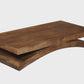 55" Solid Wood Coffee Table | Contemporary Mango Wood Coffee Table
